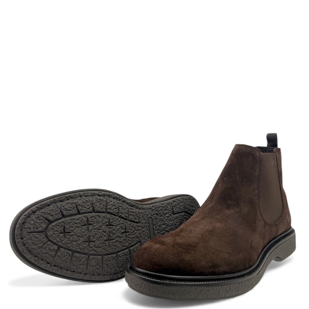 OFFICINA DEL CUOIO</br>Officina Del Cuoio A01(7888) Ανδρικά Μποτάκια Chelsea Καφέ Suede