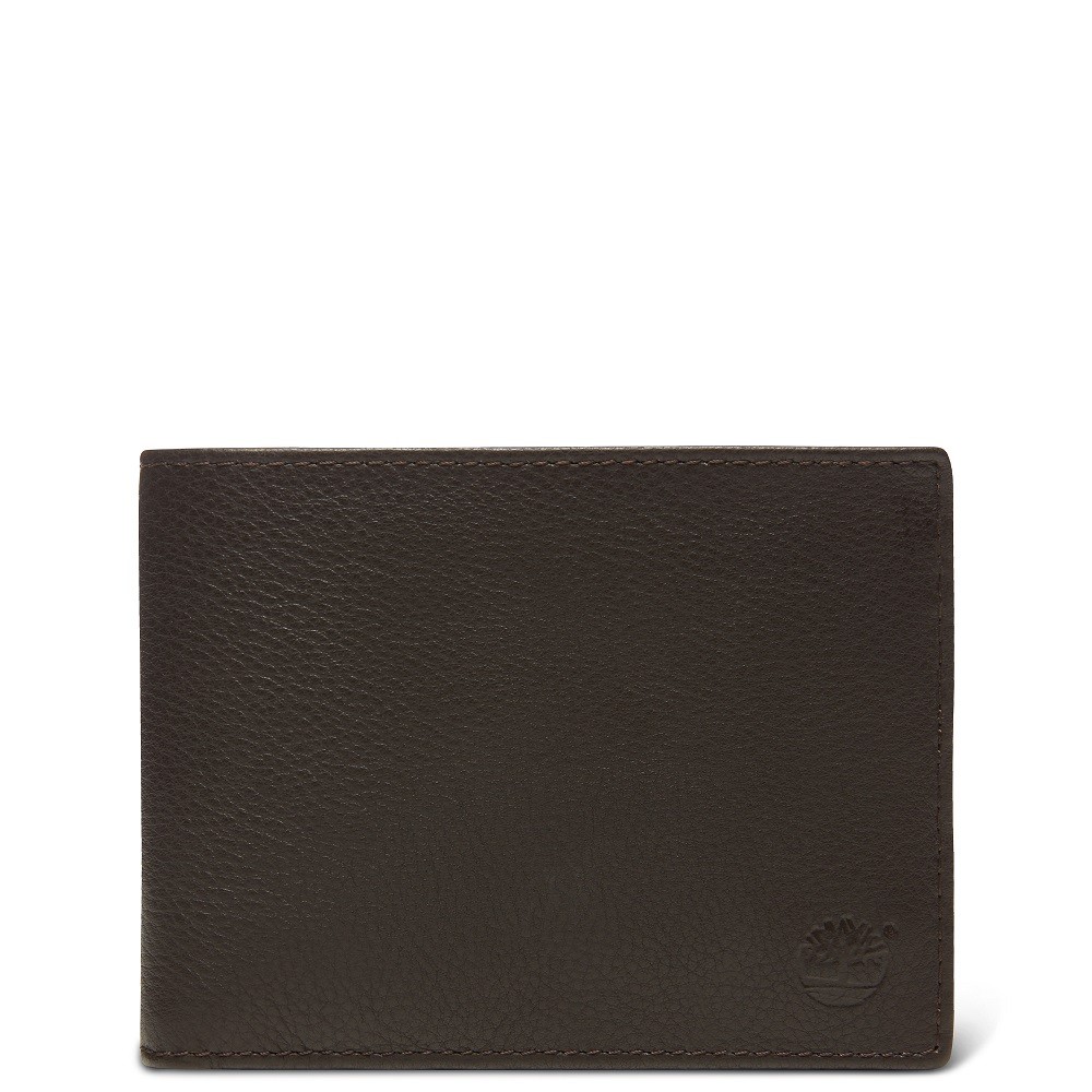 TIMBERLAND</br>Ανδρικό Πορτοφόλι Καφέ Δέρμα Kennebunk Large Bifold Wallet With Coin Pocket A1DFS-A66 Timberland
