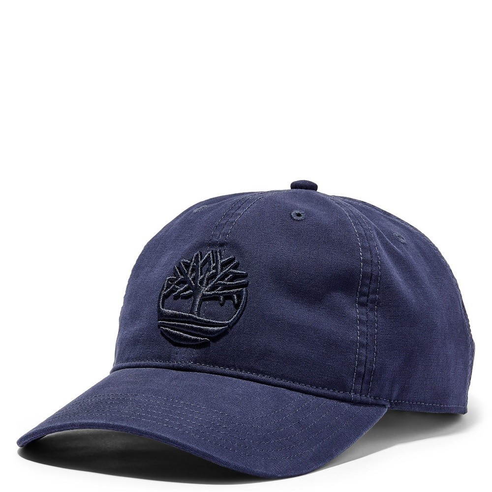 TIMBERLAND</br>Ανδρικό Καπέλο Μπλε Soundview Cotton Canvas Baseball Cap A1E9M-451 Timberland