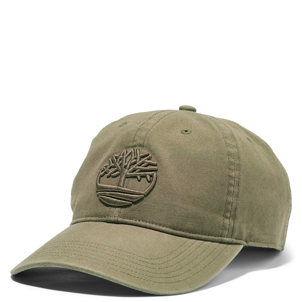 TIMBERLAND</br>Ανδρικό Καπέλο Χακί Soundview Cotton Canvas Baseball Cap A1E9M-A58 Timberland