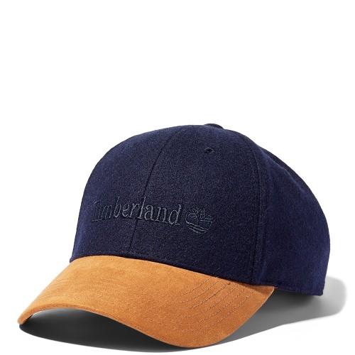 Ανδρικό Καπέλο Μπλε/Κάμελ All Gender Vintage Style Wool Baseball Cap A1F59-451 Timberland