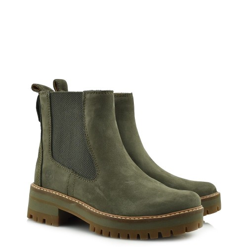 Γυναικεία Μποτάκια Χακί Nubuck A1J5U Timberland