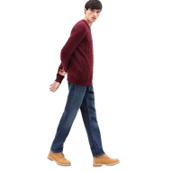 Ανδρικό Πουλόβερ Μπορντώ Philips Brook Lambswool Cable Crew Sweater A1WE8-V15 Timberland Ανδρικό Πουλόβερ Μπορντώ Philips Brook Lambswool Cable Crew Sweater A1WE8-V15 Timberland