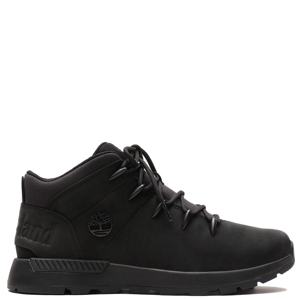 TIMBERLAND</br>Ανδρικά Μποτάκια Μαύρο Δέρμα Nubuck Sprint Trekker Mid Lace A1YN5-015 Timberland