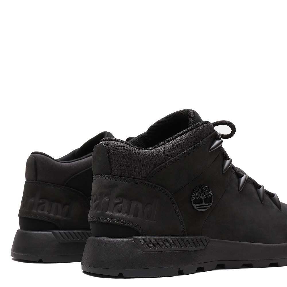 TIMBERLAND</br>Ανδρικά Μποτάκια Μαύρο Δέρμα Nubuck Sprint Trekker Mid Lace A1YN5-015 Timberland