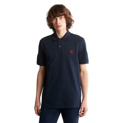 Ανδρικό Polo T-shirt Μπλε SS Millers River Pique Polo Regular A26N4-433 Timberland