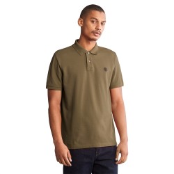 TIMBERLAND</br>Ανδρικό Polo T-shirt Χακί SS Millers River Pique Polo Regular A26N4-A58 Timberland