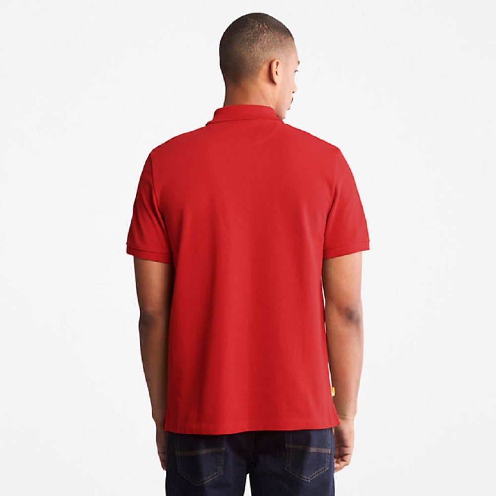 TIMBERLAND</br>Ανδρικό Polo T-shirt Κόκκινο SS Millers River Pique Polo Regular A26N4-P92 Timberland TIMBERLAND</br>Ανδρικό Polo T-shirt Κόκκινο SS Millers River Pique Polo Regular A26N4-P92 Timberland