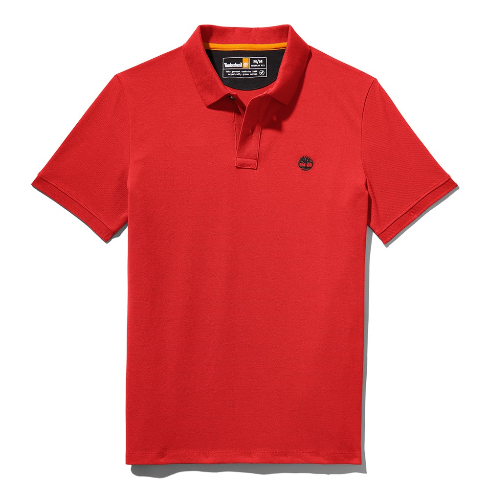 TIMBERLAND</br>Ανδρικό Polo T-shirt Κόκκινο SS Millers River Pique Polo Regular A26N4-P92 Timberland TIMBERLAND</br>Ανδρικό Polo T-shirt Κόκκινο SS Millers River Pique Polo Regular A26N4-P92 Timberland