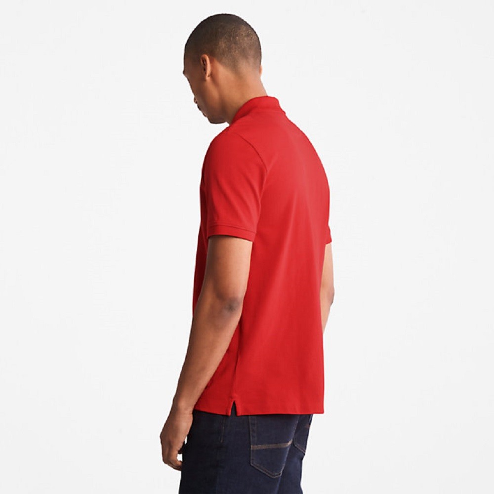 TIMBERLAND</br>Ανδρικό Polo T-shirt Κόκκινο SS Millers River Pique Polo Regular A26N4-P92 Timberland TIMBERLAND</br>Ανδρικό Polo T-shirt Κόκκινο SS Millers River Pique Polo Regular A26N4-P92 Timberland