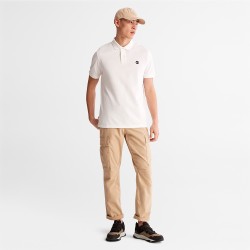 Ανδρικό Polo T-shirt Λευκό SS Millers River Pique Polo Regular A26N4-100 Timberland