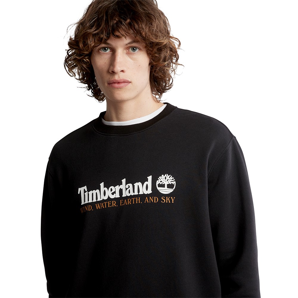 TIMBERLAND</br>Ανδρικό Φούτερ Μαύρο Wind, Water, Earth & Sky™ Sweatshirt A27HC-001 Timberland TIMBERLAND</br>Ανδρικό Φούτερ Μαύρο Wind, Water, Earth & Sky™ Sweatshirt A27HC-001 Timberland