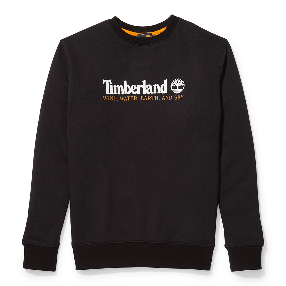 TIMBERLAND</br>Ανδρικό Φούτερ Μαύρο Wind, Water, Earth & Sky™ Sweatshirt A27HC-001 Timberland TIMBERLAND</br>Ανδρικό Φούτερ Μαύρο Wind, Water, Earth & Sky™ Sweatshirt A27HC-001 Timberland