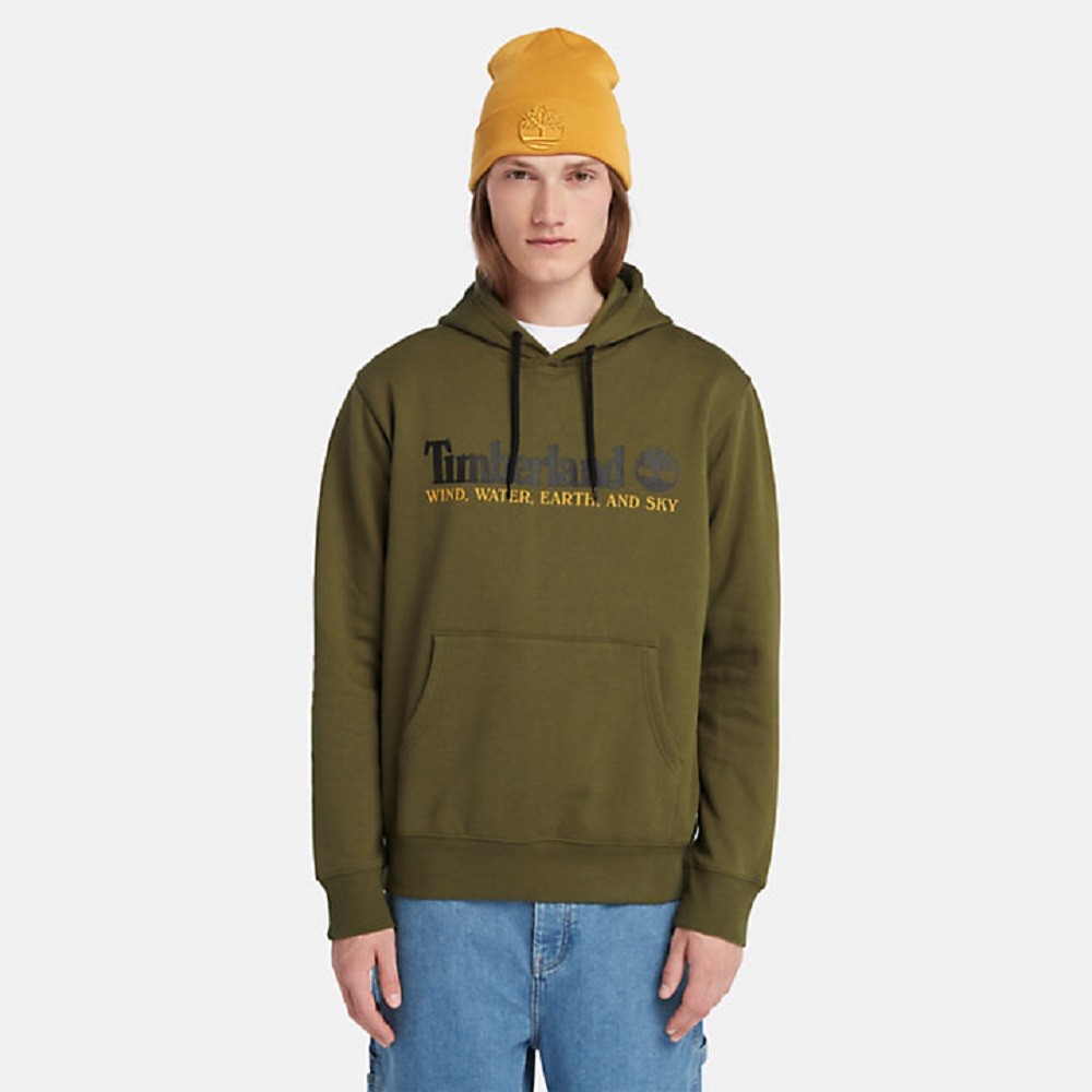 TIMBERLAND</br>Ανδρικό Φούτερ Χακί Wind, Water, Earth & Sky™ Hoodie A27HN-302 Timberland TIMBERLAND</br>Ανδρικό Φούτερ Χακί Wind, Water, Earth & Sky™ Hoodie A27HN-302 Timberland