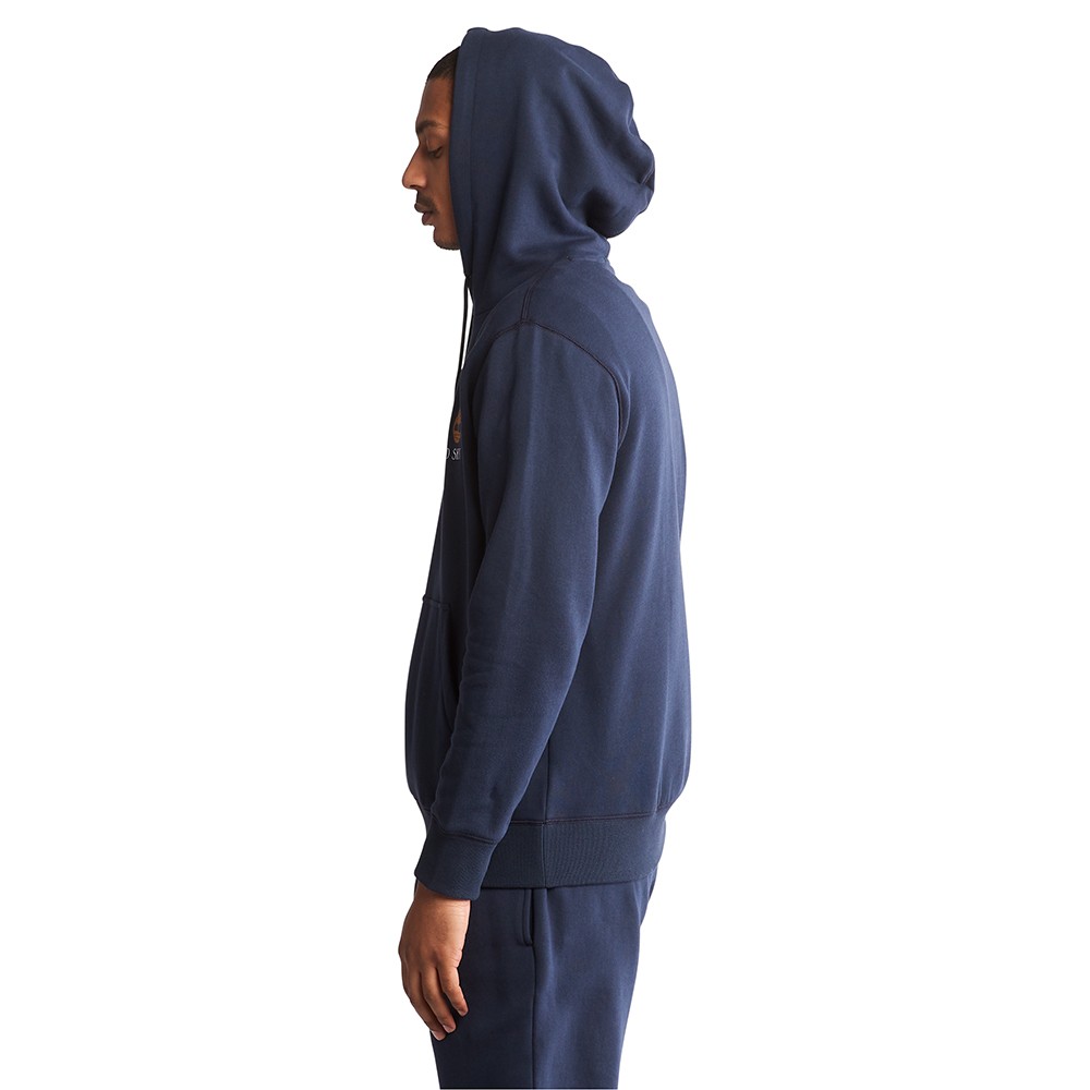 TIMBERLAND</br>Ανδρικό Φούτερ Μπλε Wind, Water, Earth & Sky™ Hoodie A27HN-U10 Timberland TIMBERLAND</br>Ανδρικό Φούτερ Μπλε Wind, Water, Earth & Sky™ Hoodie A27HN-U10 Timberland