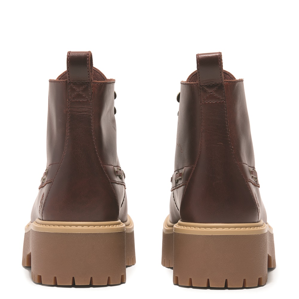 TIMBERLAND</br>Timberland Stone Street Mid Lace Up Boot A27YZ-EIW Γυναικεία Μποτάκια Μπορντό Δέρμα