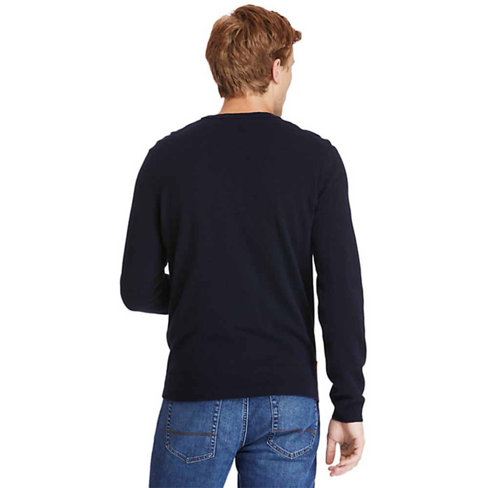 TIMBERLAND</br>Ανδρικό Πουλόβερ Μπλε LS Cohas Brook Merino Crewneck Sweater A2BFH-433 Timberland TIMBERLAND</br>Ανδρικό Πουλόβερ Μπλε LS Cohas Brook Merino Crewneck Sweater A2BFH-433 Timberland