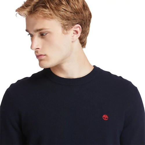 Ανδρικό Πουλόβερ Μπλε LS Cohas Brook Merino Crewneck Sweater A2BFH-433 Timberland
