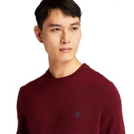 Ανδρικό Πουλόβερ Μπορντώ LS Cohas Brook Merino Crewneck Sweater A2BFH-BZ9 Timberland Ανδρικό Πουλόβερ Μπορντώ LS Cohas Brook Merino Crewneck Sweater A2BFH-BZ9 Timberland