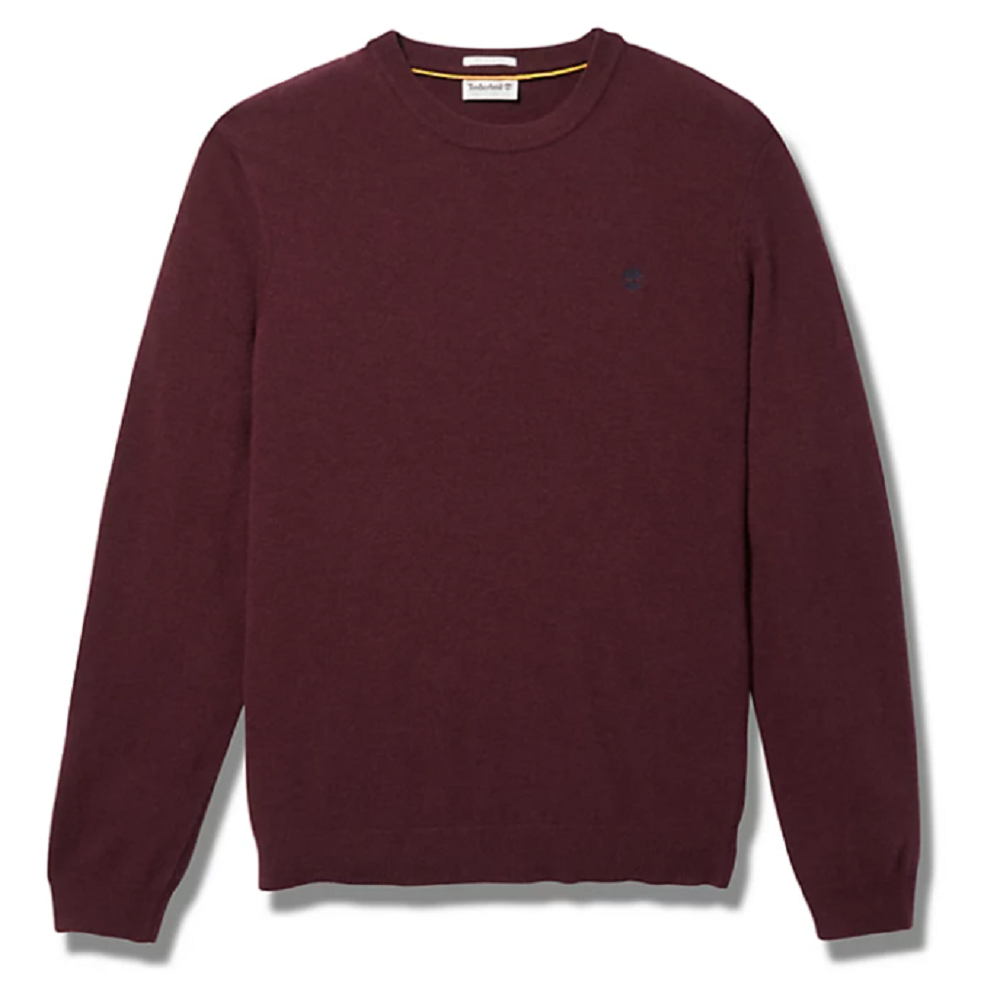TIMBERLAND</br>Ανδρικό Πουλόβερ Μπορντώ LS Cohas Brook Merino Crewneck Sweater A2BFH-I30 Timberland TIMBERLAND</br>Ανδρικό Πουλόβερ Μπορντώ LS Cohas Brook Merino Crewneck Sweater A2BFH-I30 Timberland