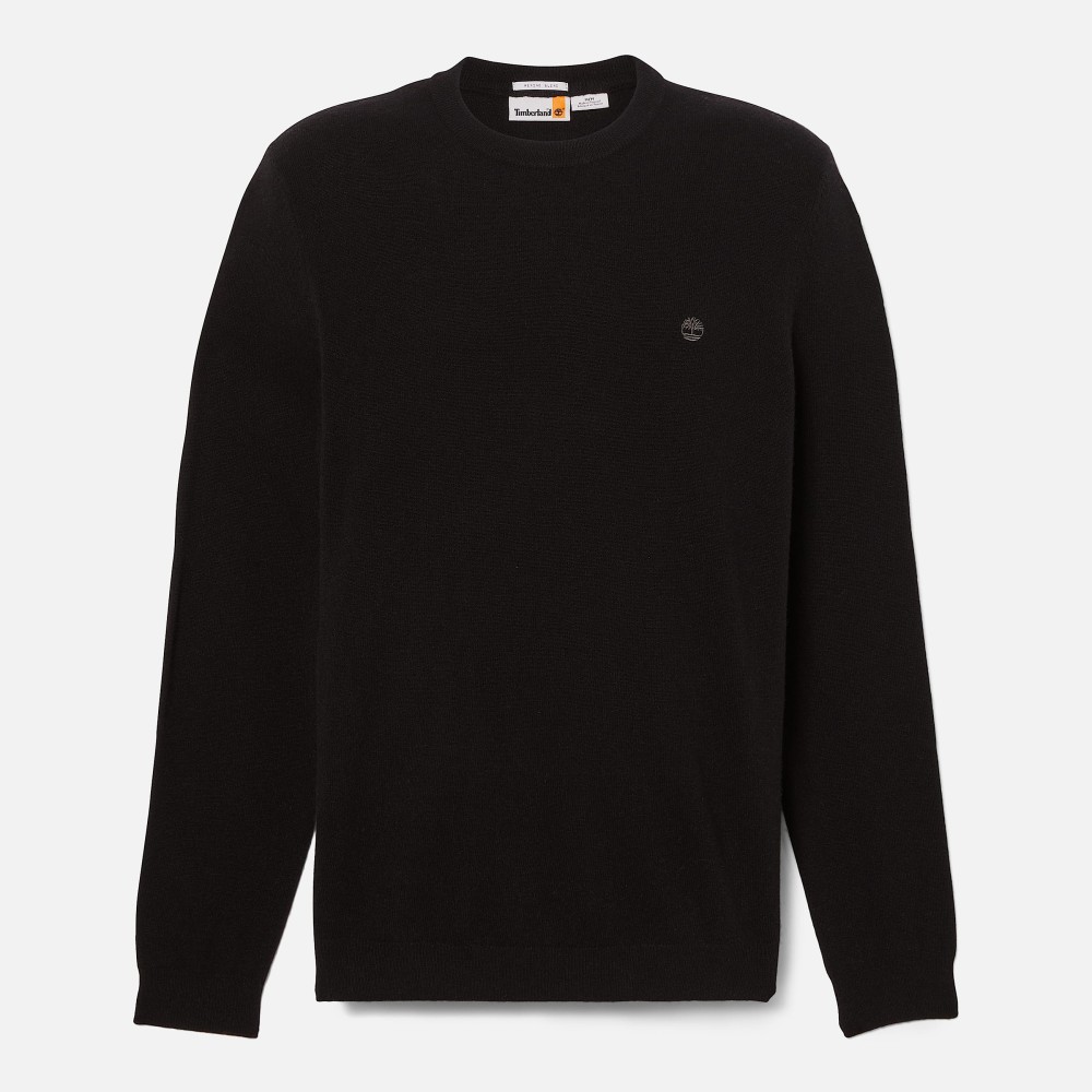 TIMBERLAND</br>Ανδρικό Πουλόβερ Μαύρο LS Cohas Brook Merino Crewneck Sweater A2BFH-X65 Timberland TIMBERLAND</br>Ανδρικό Πουλόβερ Μαύρο LS Cohas Brook Merino Crewneck Sweater A2BFH-X65 Timberland