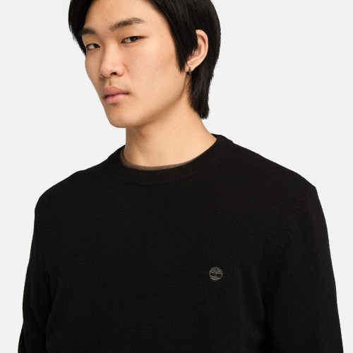 Ανδρικό Πουλόβερ Μαύρο LS Cohas Brook Merino Crewneck Sweater A2BFH-X65 Timberland Ανδρικό Πουλόβερ Μαύρο LS Cohas Brook Merino Crewneck Sweater A2BFH-X65 Timberland