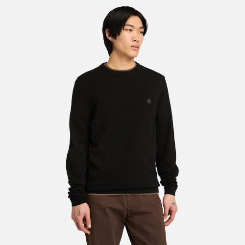 Ανδρικό Πουλόβερ Μαύρο LS Cohas Brook Merino Crewneck Sweater A2BFH-X65 Timberland