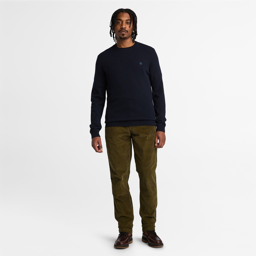 TIMBERLAND</br>Ανδρικό Πουλόβερ Μπλε LS Cohas Brook Merino Crewneck Sweater A2BFH-Z02 Timberland TIMBERLAND</br>Ανδρικό Πουλόβερ Μπλε LS Cohas Brook Merino Crewneck Sweater A2BFH-Z02 Timberland