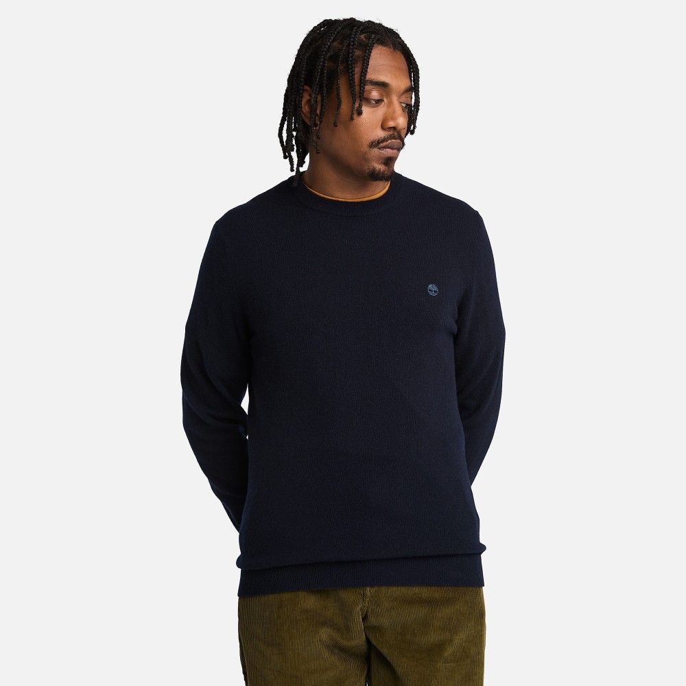 TIMBERLAND</br>Ανδρικό Πουλόβερ Μπλε LS Cohas Brook Merino Crewneck Sweater A2BFH-Z02 Timberland TIMBERLAND</br>Ανδρικό Πουλόβερ Μπλε LS Cohas Brook Merino Crewneck Sweater A2BFH-Z02 Timberland
