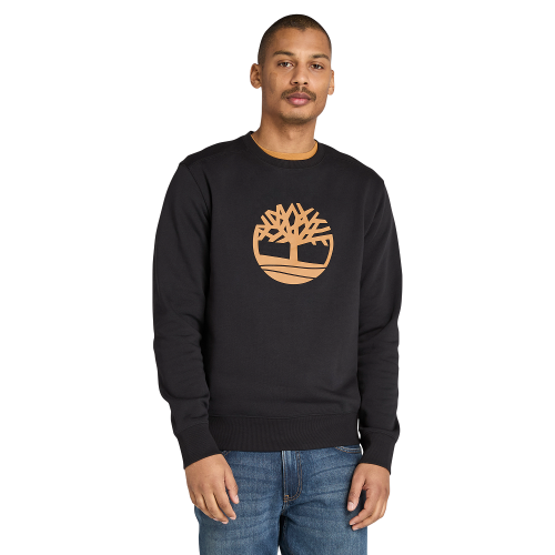 Timberland Kennebec River Tree Logo Sweatshirt A2BJ8-P56 Ανδρικό Φούτερ Μαύρο