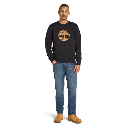 Timberland Kennebec River Tree Logo Sweatshirt A2BJ8-P56 Ανδρικό Φούτερ Μαύρο