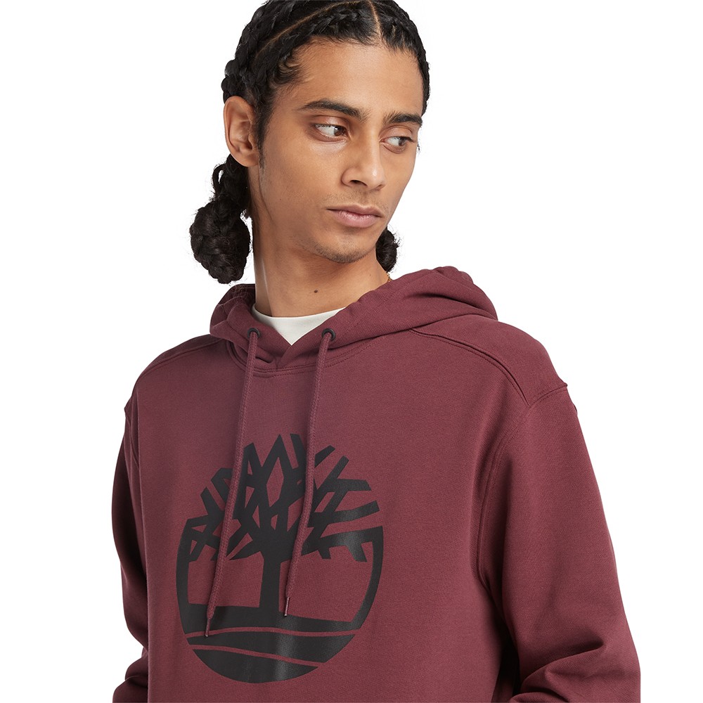 TIMBERLAND</br>Ανδρικό Φούτερ Μπορντώ Timberland® Core Tree Logo Hoodie A2BJH-I30 Timberland TIMBERLAND</br>Ανδρικό Φούτερ Μπορντώ Timberland® Core Tree Logo Hoodie A2BJH-I30 Timberland