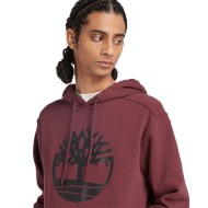 Ανδρικό Φούτερ Μπορντώ Timberland® Core Tree Logo Hoodie A2BJH-I30 Timberland
