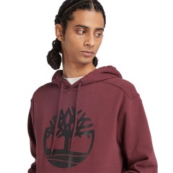 Ανδρικό Φούτερ Μπορντώ Timberland® Core Tree Logo Hoodie A2BJH-I30 Timberland