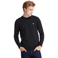 Ανδρικό Πουλόβερ Μαύρο LS Williams River Cotton Crewneck Sweater A2BMM-001 Timberland