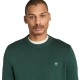 TIMBERLAND</br>Timberland LS Williams River Cotton Crewneck Sweater A2BMM-317 Ανδρικό Πουλόβερ Πράσινο TIMBERLAND</br>Timberland LS Williams River Cotton Crewneck Sweater A2BMM-317 Ανδρικό Πουλόβερ Πράσινο