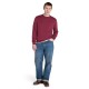 TIMBERLAND</br>Timberland LS Williams River Cotton Crewneck Sweater A2BMM-648 Ανδρικό Πουλόβερ Μπορντώ TIMBERLAND</br>Timberland LS Williams River Cotton Crewneck Sweater A2BMM-648 Ανδρικό Πουλόβερ Μπορντώ