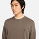 TIMBERLAND</br>Ανδρικό Πουλόβερ Καφέ LS Williams River Cotton Crewneck Sweater A2BMM-BK0 Timberland TIMBERLAND</br>Ανδρικό Πουλόβερ Καφέ LS Williams River Cotton Crewneck Sweater A2BMM-BK0 Timberland