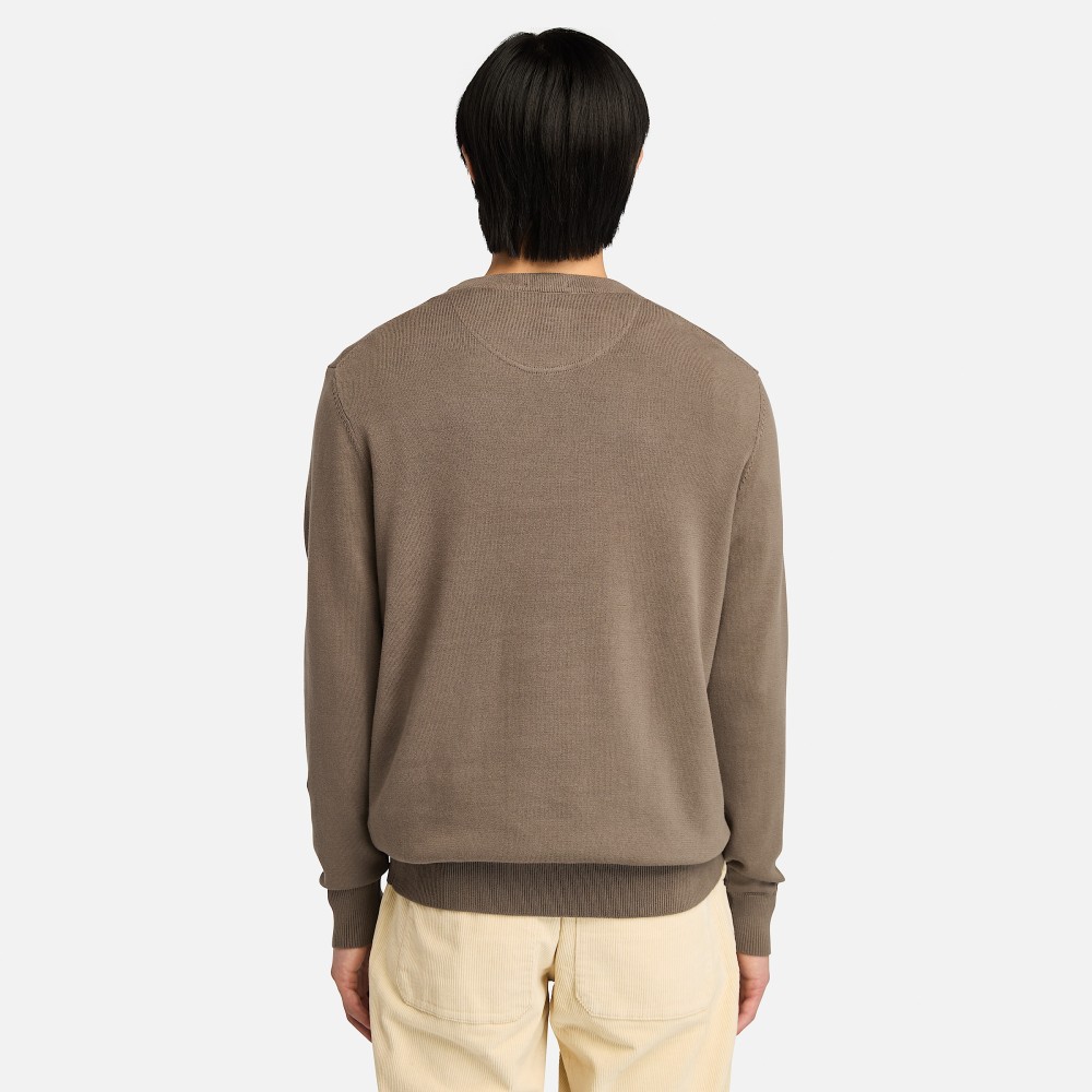 TIMBERLAND</br>Ανδρικό Πουλόβερ Καφέ LS Williams River Cotton Crewneck Sweater A2BMM-BK0 Timberland TIMBERLAND</br>Ανδρικό Πουλόβερ Καφέ LS Williams River Cotton Crewneck Sweater A2BMM-BK0 Timberland