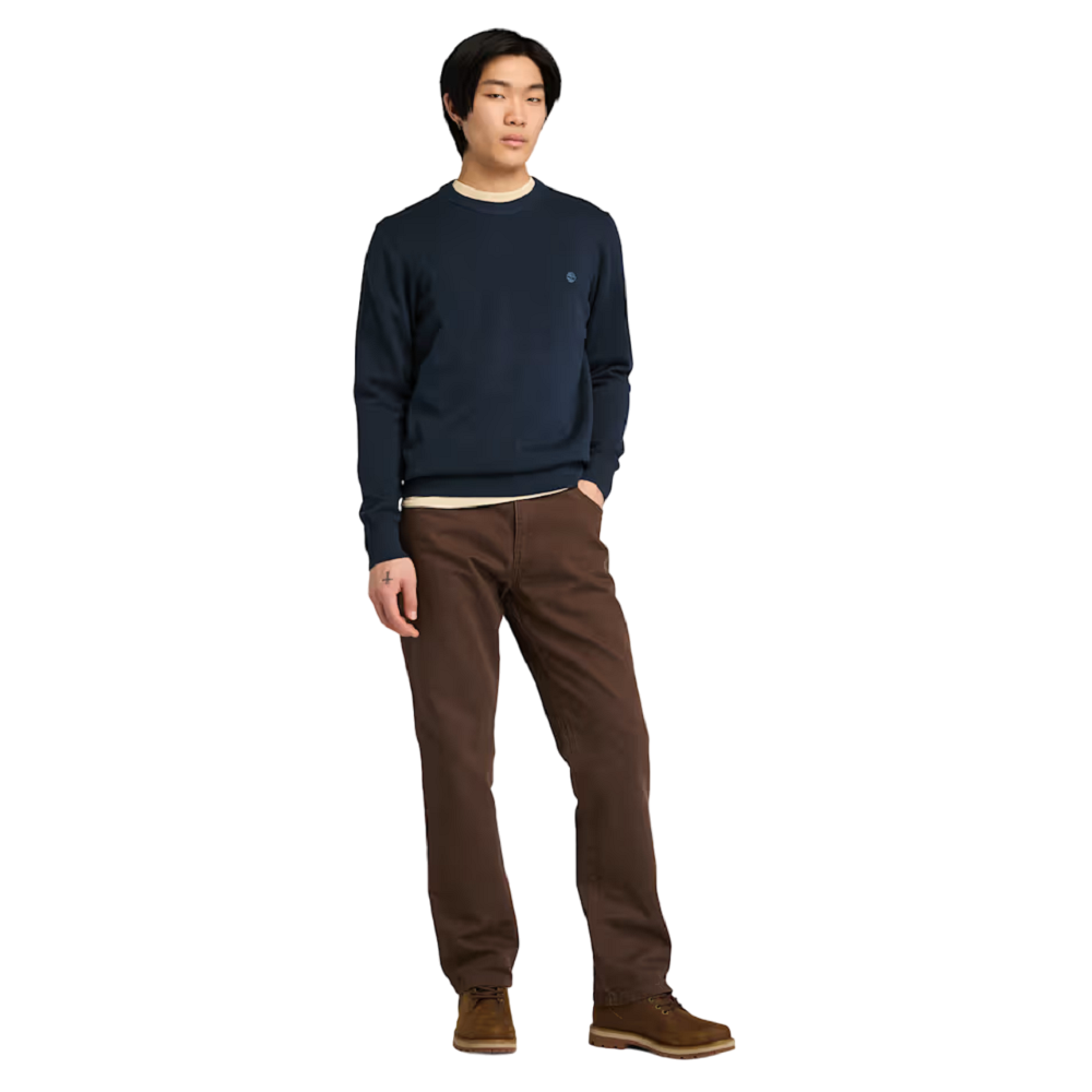 TIMBERLAND</br>Ανδρικό Πουλόβερ Μπλε LS Williams River Cotton Crewneck Sweater A2BMM-Z02 Timberland TIMBERLAND</br>Ανδρικό Πουλόβερ Μπλε LS Williams River Cotton Crewneck Sweater A2BMM-Z02 Timberland