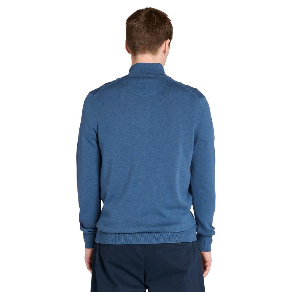 TIMBERLAND</br>Timberland LS Williams River Cotton 1/4 Zip Sweater A2BMX-288 Ανδρικό Πουλόβερ Ραφ TIMBERLAND</br>Timberland LS Williams River Cotton 1/4 Zip Sweater A2BMX-288 Ανδρικό Πουλόβερ Ραφ
