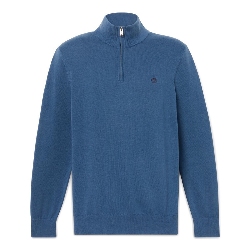 TIMBERLAND</br>Timberland LS Williams River Cotton 1/4 Zip Sweater A2BMX-288 Ανδρικό Πουλόβερ Ραφ TIMBERLAND</br>Timberland LS Williams River Cotton 1/4 Zip Sweater A2BMX-288 Ανδρικό Πουλόβερ Ραφ