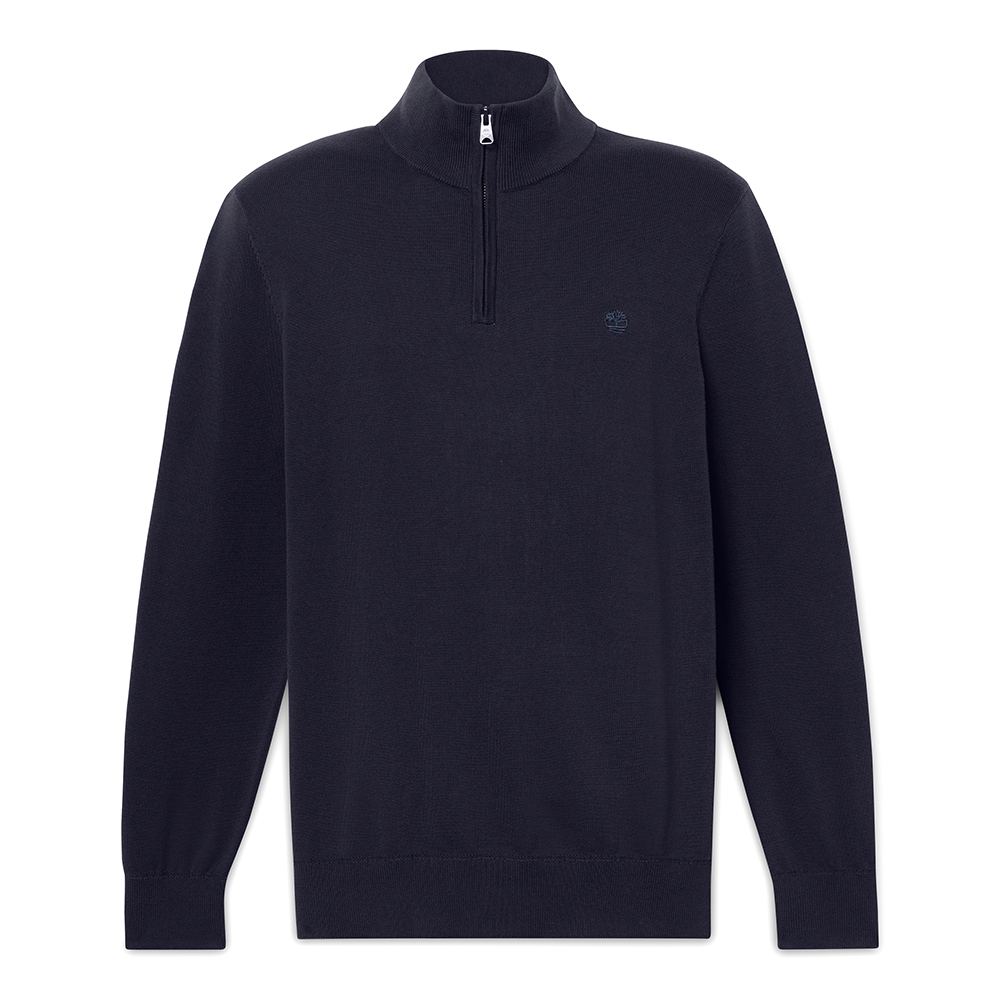TIMBERLAND</br>Timberland LS Williams River Cotton 1/4 Zip Sweater A2BMX-Z02 Ανδρικό Πουλόβερ Μπλε TIMBERLAND</br>Timberland LS Williams River Cotton 1/4 Zip Sweater A2BMX-Z02 Ανδρικό Πουλόβερ Μπλε
