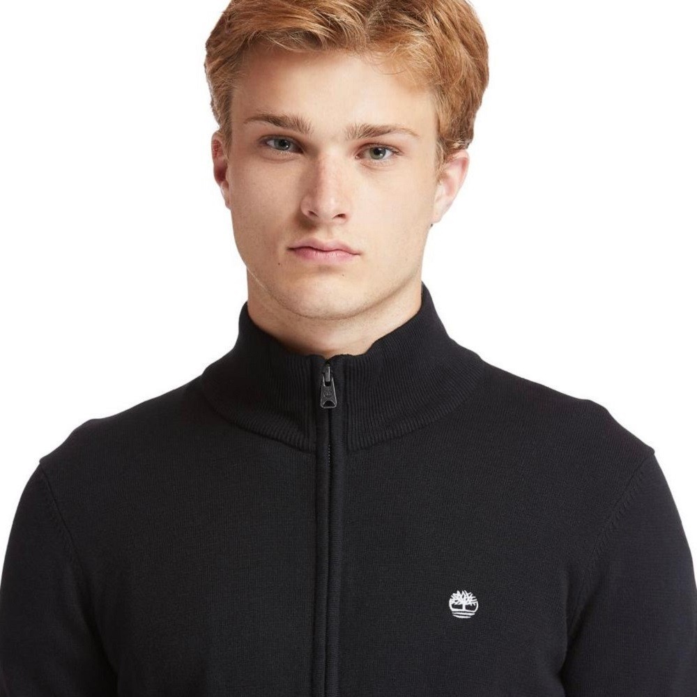 TIMBERLAND</br>Ανδρική Ζακέτα Μαύρο LS Williams River Cotton YD Full-Zip Sweater A2BMZ-001 Timberland TIMBERLAND</br>Ανδρική Ζακέτα Μαύρο LS Williams River Cotton YD Full-Zip Sweater A2BMZ-001 Timberland