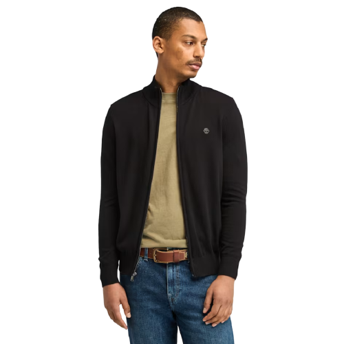 Ανδρική Ζακέτα Μαύρο LS Williams River Cotton YD Full-Zip Sweater A2BMZ-X65 Timberland 