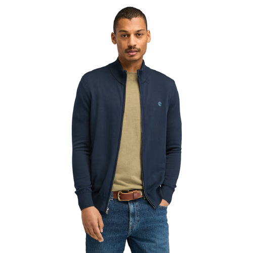Ανδρική Ζακέτα Μπλε LS Williams River Cotton YD Full-Zip Sweater A2BMZ-Z02 Timberland