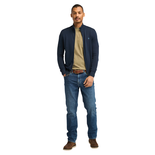 Ανδρική Ζακέτα Μπλε LS Williams River Cotton YD Full-Zip Sweater A2BMZ-Z02 Timberland