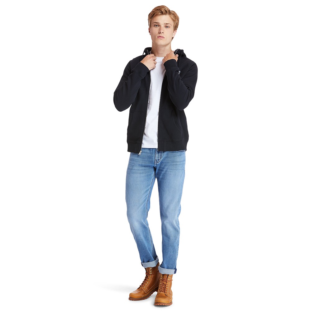 TIMBERLAND</br>Ανδρική Ζακέτα Φούτερ Μαύρο Exeter River Full-Zip Hoodie A2BNB-001 Timberland TIMBERLAND</br>Ανδρική Ζακέτα Φούτερ Μαύρο Exeter River Full-Zip Hoodie A2BNB-001 Timberland