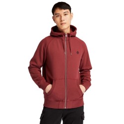 TIMBERLAND</br>Ανδρική Ζακέτα Φούτερ Μπορντώ Exeter River Full-Zip Hoodie A2BNB-BZ9 Timberland