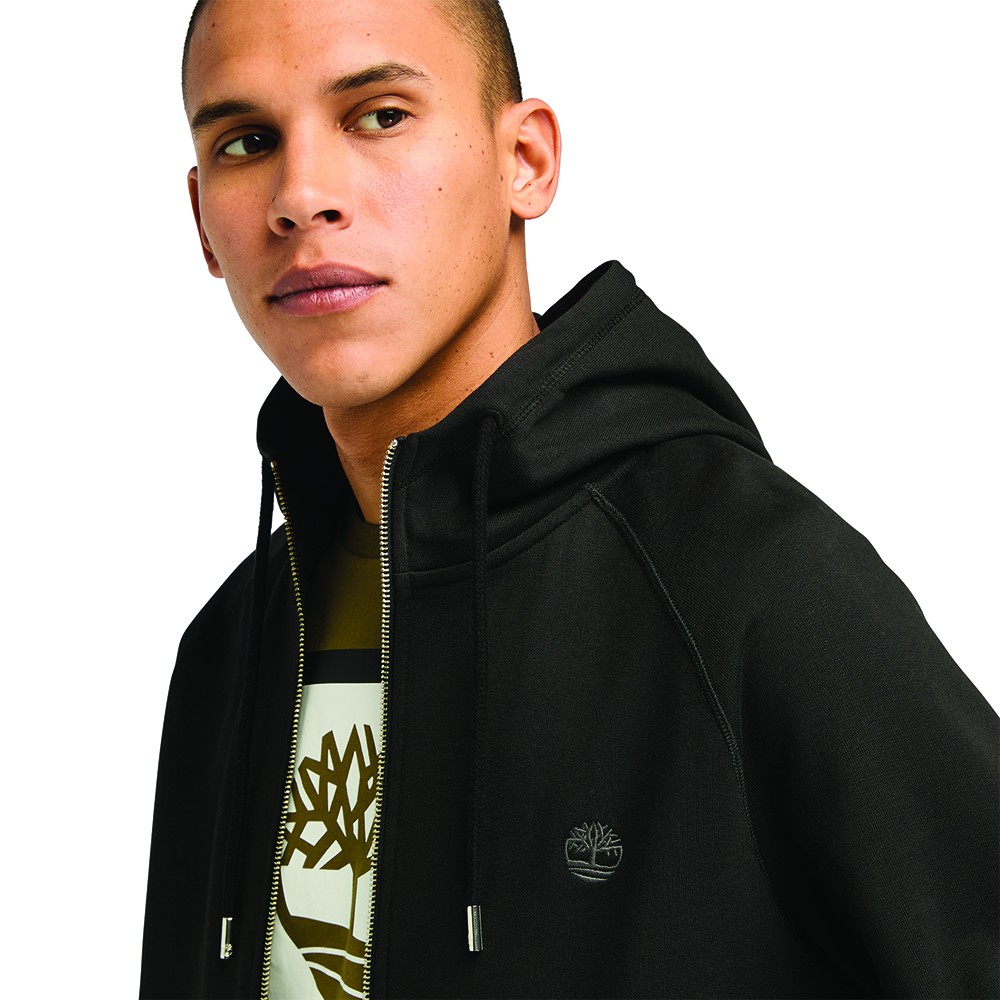TIMBERLAND</br>Ανδρική Ζακέτα Φούτερ Μαύρο Exeter River Full-Zip Hoodie A2BNB-X65 Timberland TIMBERLAND</br>Ανδρική Ζακέτα Φούτερ Μαύρο Exeter River Full-Zip Hoodie A2BNB-X65 Timberland